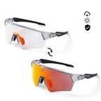 Photochromic, and ultra-resistant sports sunglasses.